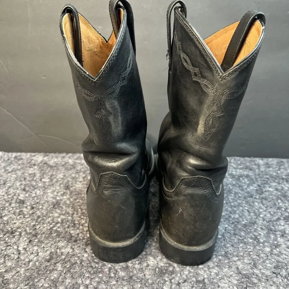 Ariat Boots Heritage 35501 Roper Western Cowboy Pull On Black Mens Size 10.5D